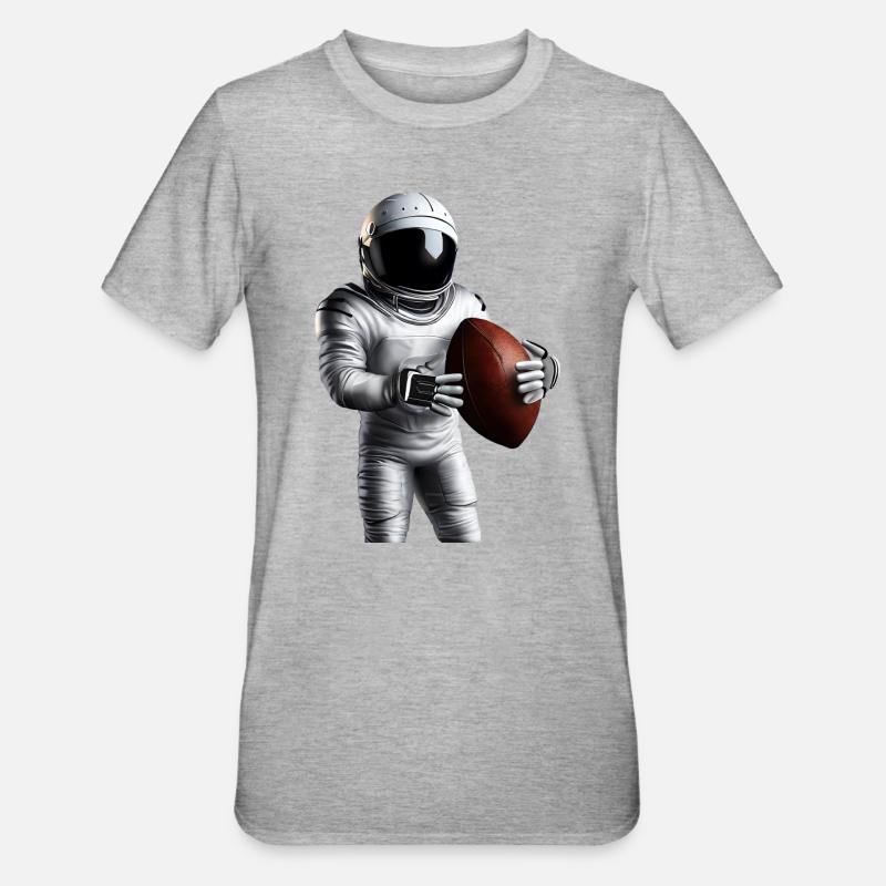 Atterrissage dans l’espace - T-shirt polycoton Unisexe - gris chiné