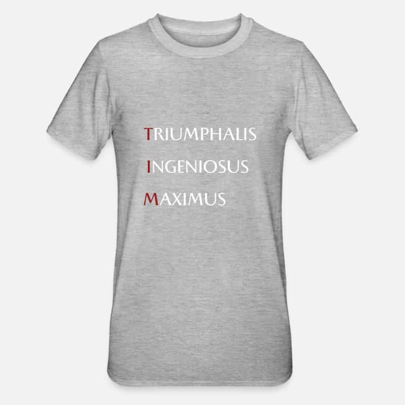 Tim - Unisex Polycotton T-Shirt - Grau meliert