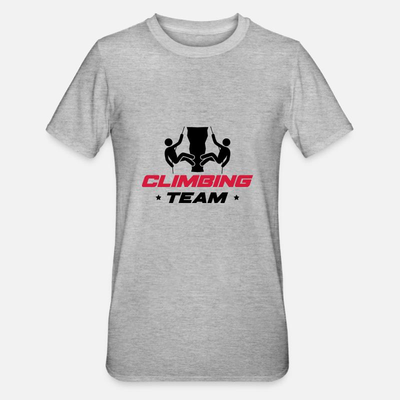 Grimpeurs alpinistes - T-shirt polycoton Unisexe - gris chiné