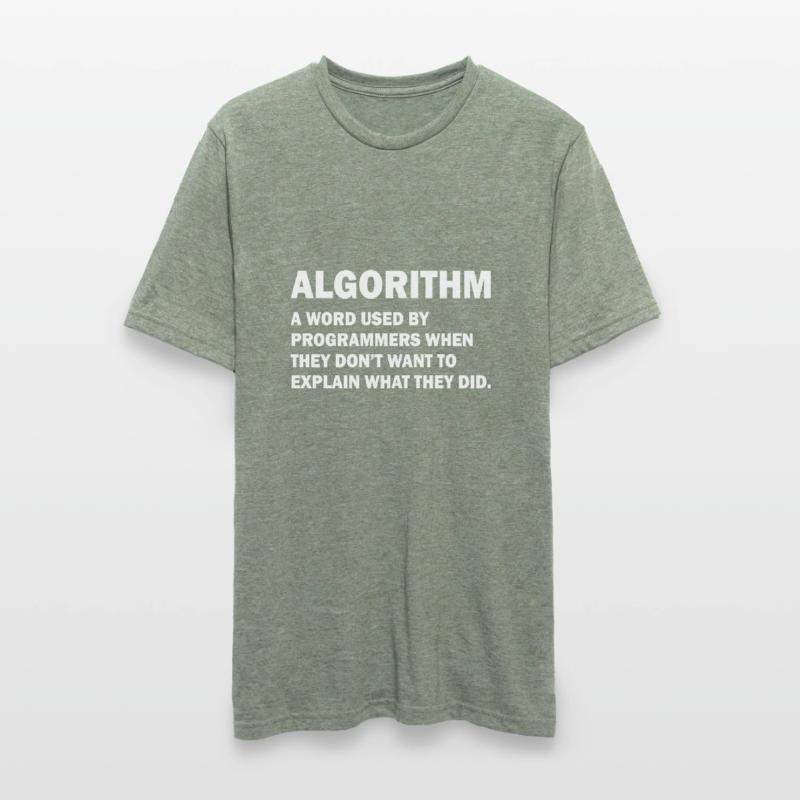 Algorithm Admin Computer Science Nerd Programming Unisex Polycotton T-Shirt