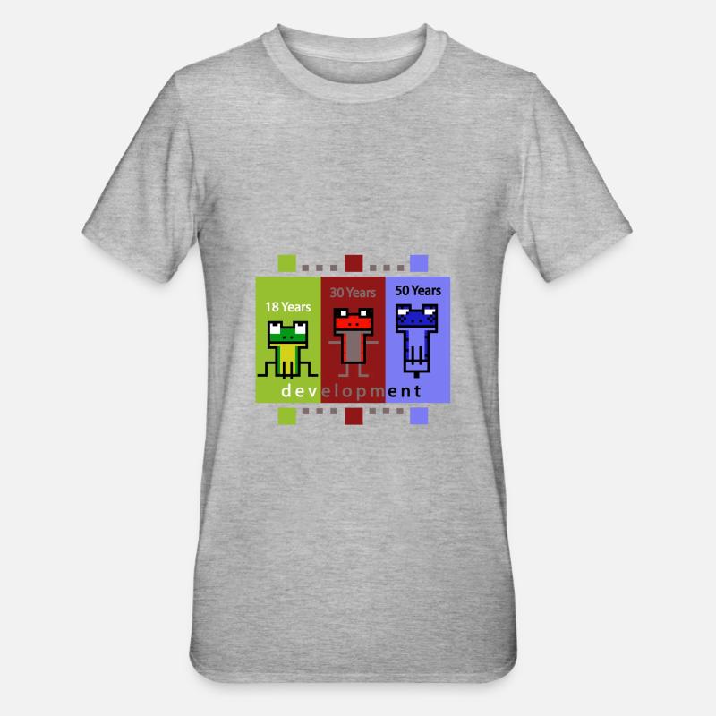 FrogDevelopment - T-shirt polycoton Unisexe - gris chiné