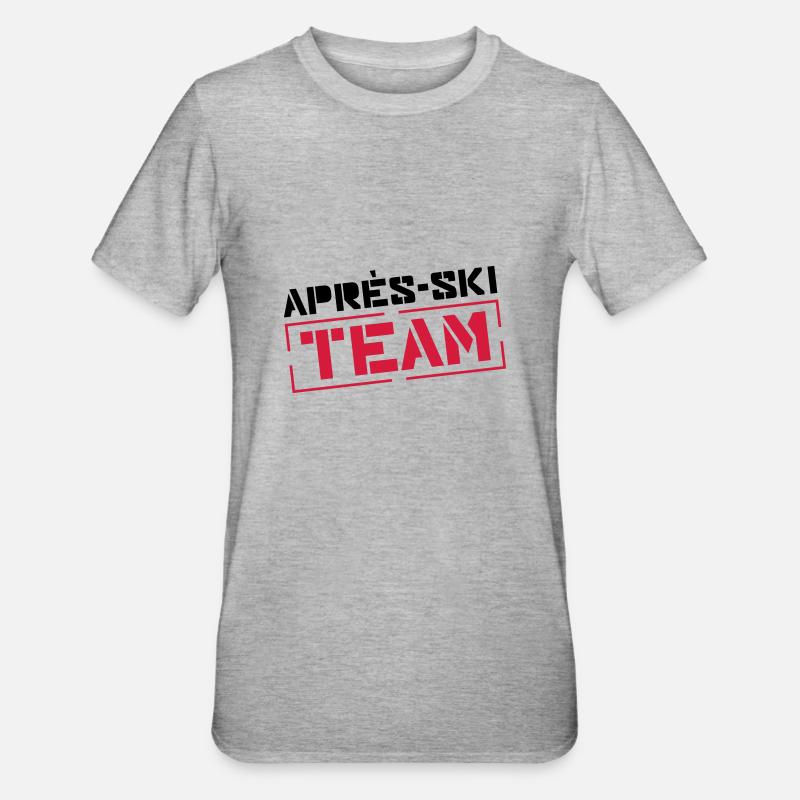 équipe après ski - T-shirt polycoton Unisexe - gris chiné