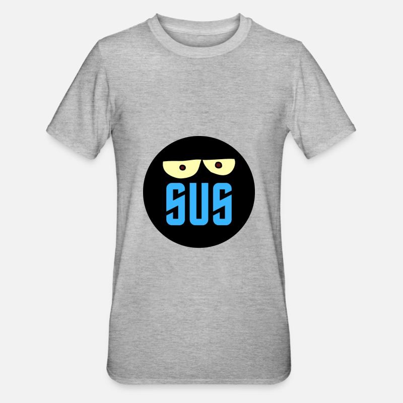 sus - suspect - T-shirt polycoton Unisexe - gris chiné