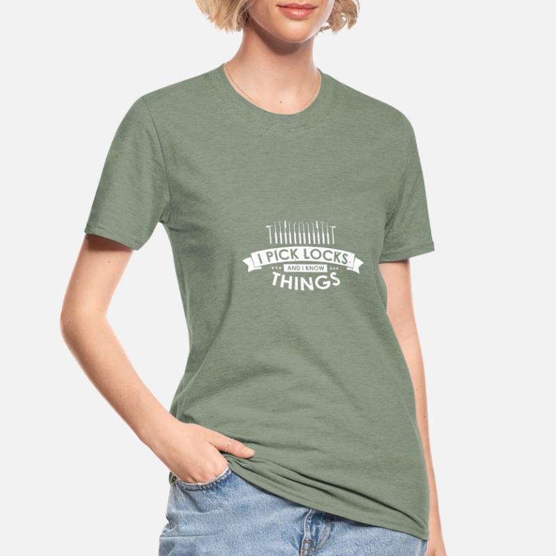 Conceptions de service de déverrouillage Lockpicking Lock Picking T-shirt polycoton Unisexe
