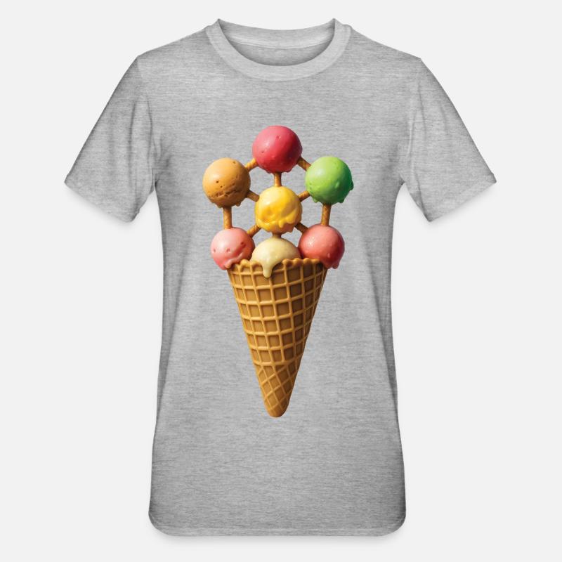 FROZEN ATOMS - Belgium - Unisex Polycotton T-Shirt - heather grey