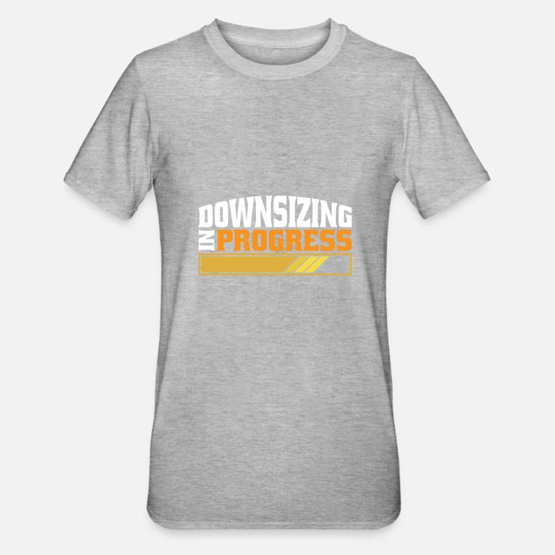 Downsizing In Progress 25 - Unisex Polycotton T-Shirt - Grau meliert