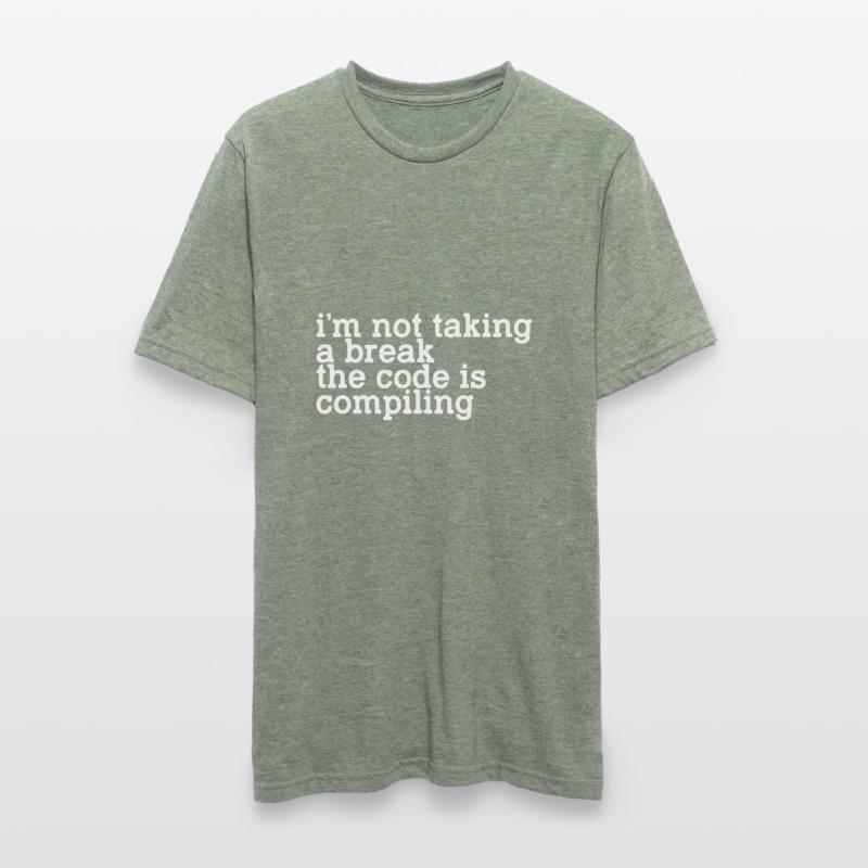 Je ne fais pas de pause, le code est en train de compiler T-shirt polycoton Unisexe