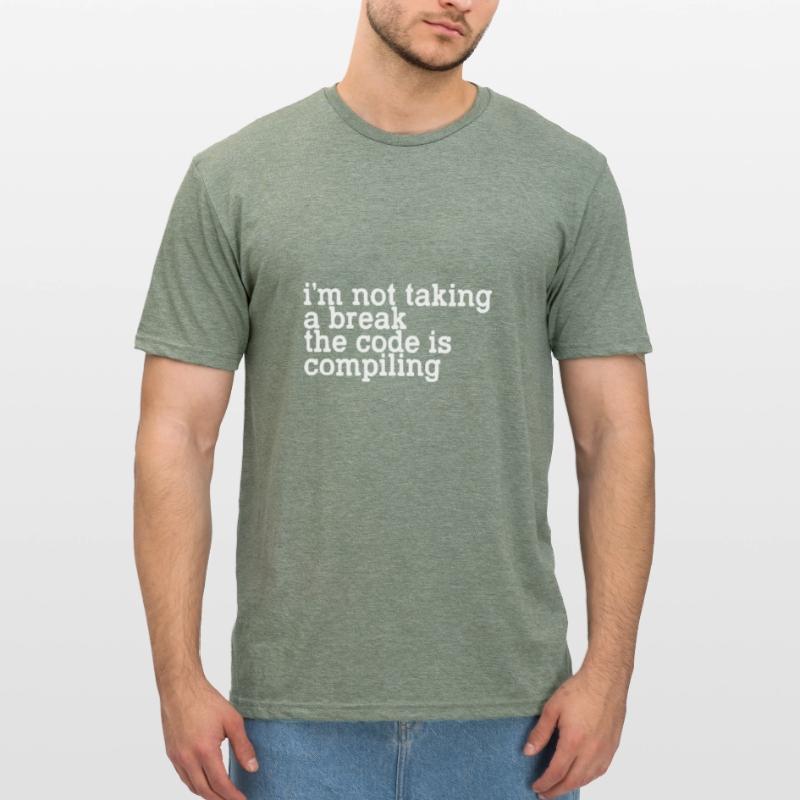 Je ne fais pas de pause, le code est en train de compiler T-shirt polycoton Unisexe