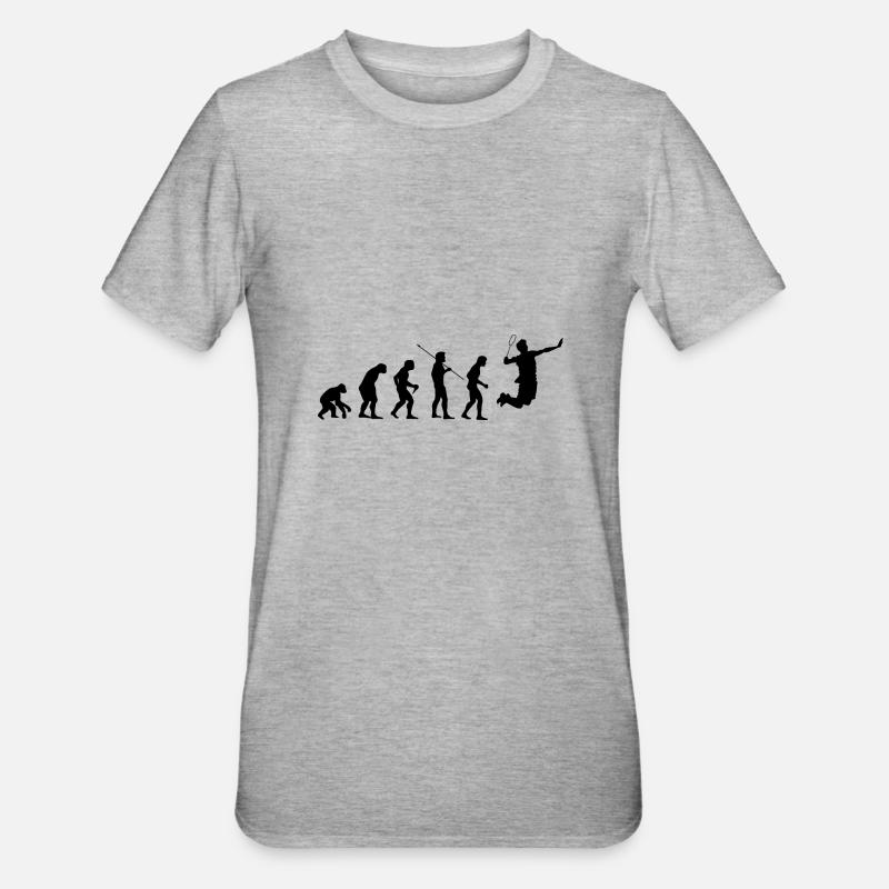 Badminton Badminton Evolution Badminton Player - Unisex Polycotton T-Shirt - heather grey
