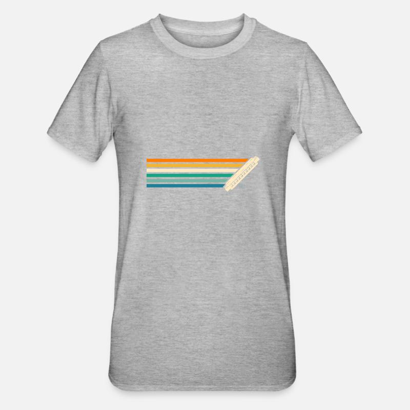 Harmonica Harmonica - Unisex Polycotton T-Shirt - heather grey