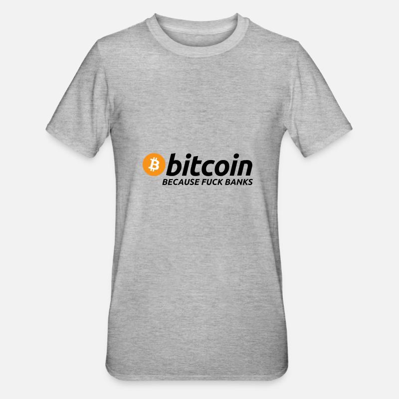 Bitcoin Satoshi Nakamoto Ethereum Krypto - T-shirt polycoton Unisexe - gris chiné