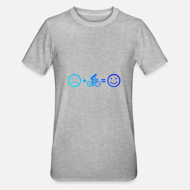 Femmes Cyclisme VTT Vélo Cyclisme - T-shirt polycoton Unisexe - gris chiné