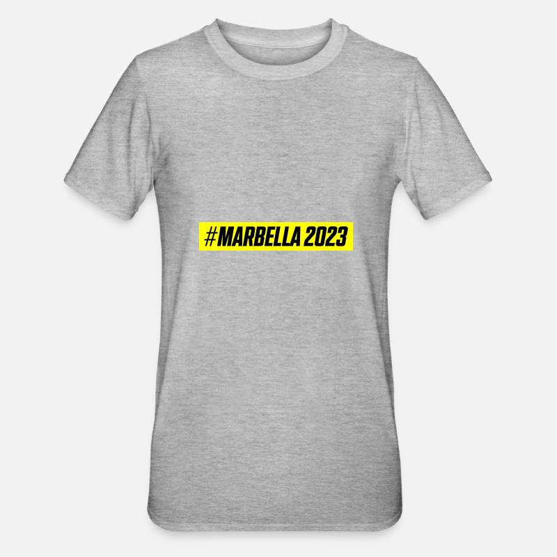 Marbella 2023 - T-shirt polycoton Unisexe - gris chiné