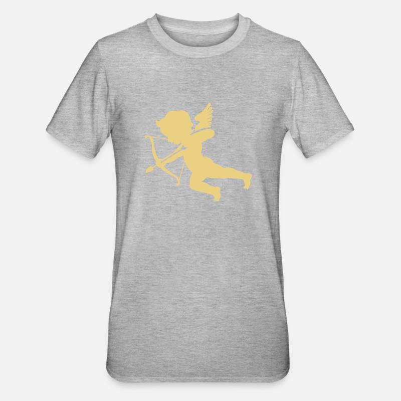 Cupid 1 - Unisex Polycotton T-Shirt - Grau meliert