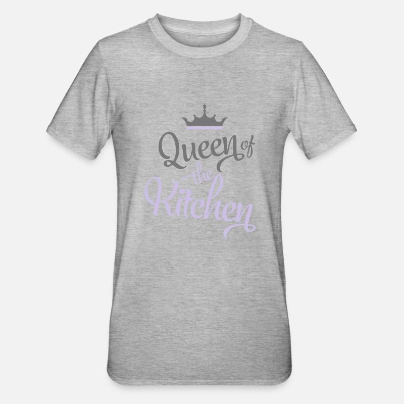 kochen - Unisex Polycotton T-Shirt - Grau meliert