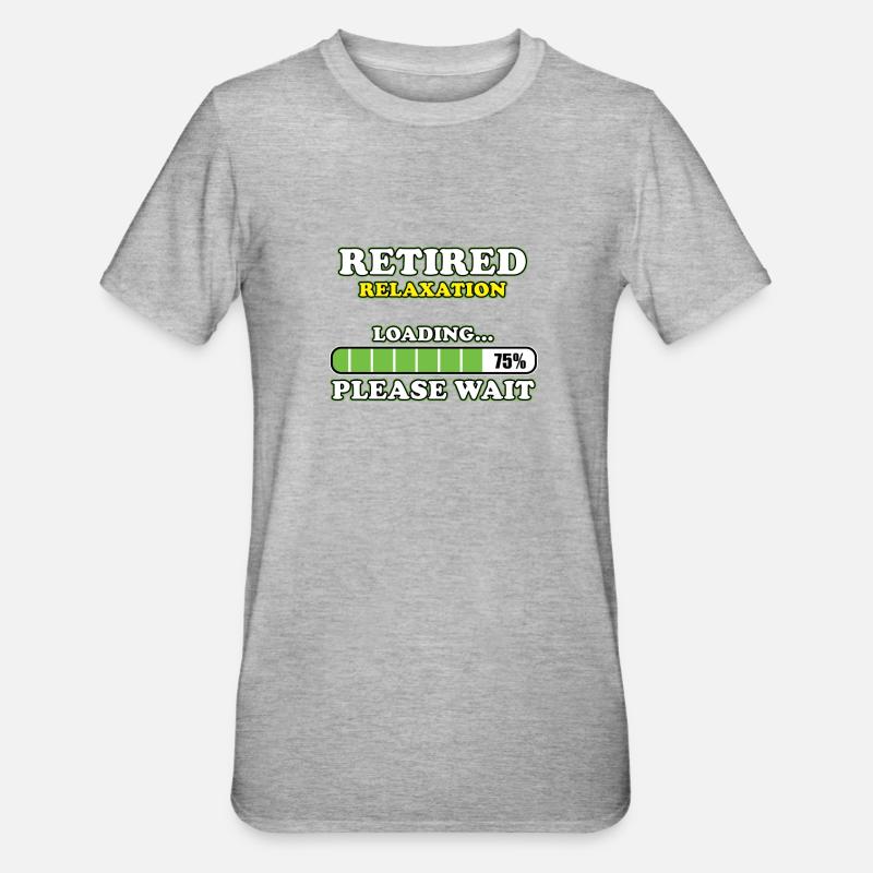 Retired Loading - Unisex Polycotton T-Shirt - heather grey