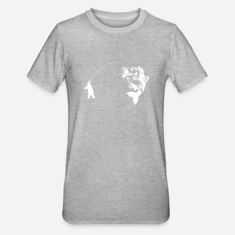 Pêche - Pêche - Pêche - Pêche - Pêche - Pêche - T-shirt polycoton Unisexe - gris chiné