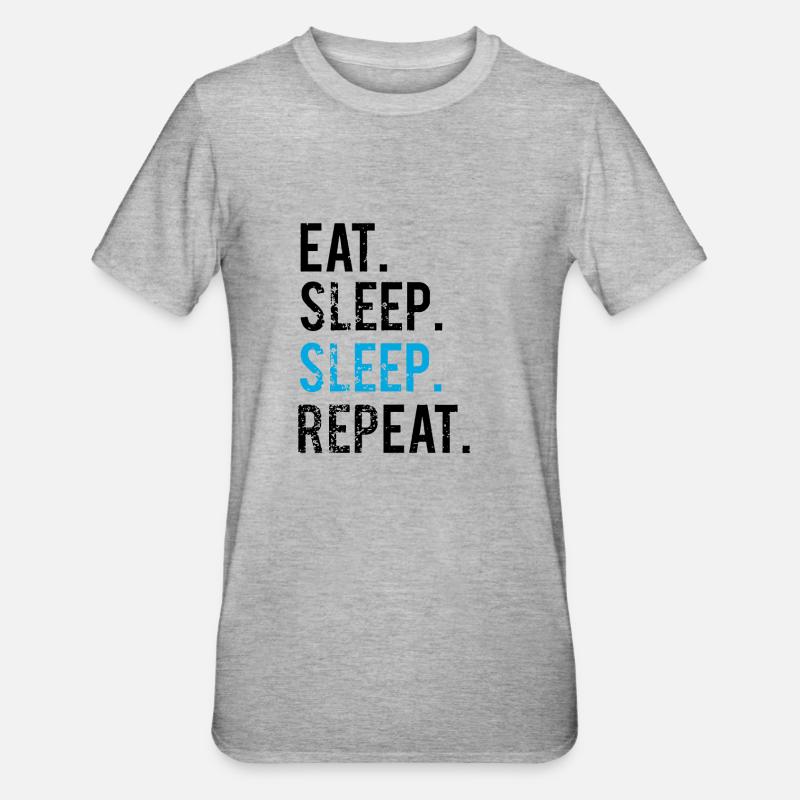 MANGER DORMIR - RÉPÉTER - T-shirt polycoton Unisexe - gris chiné