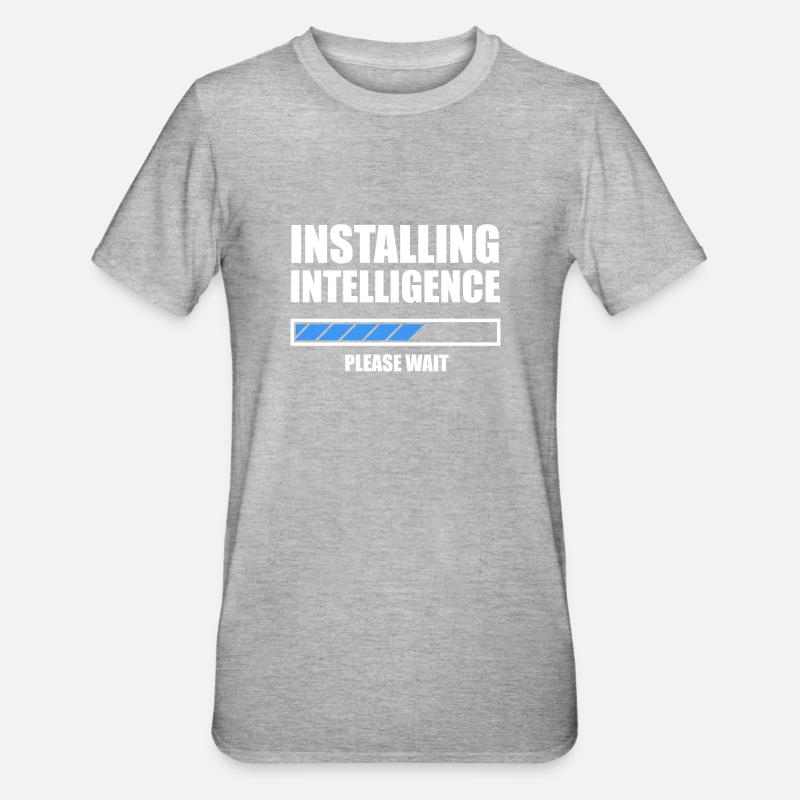 Installing Intelligence N - Unisex Polycotton T-Shirt - heather grey