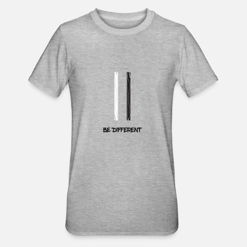 Anders sein - Unisex Polycotton T-Shirt - Grau meliert