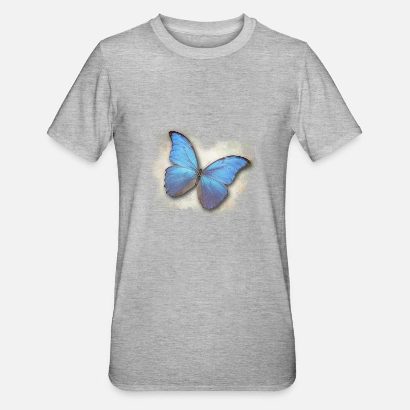 Papillon - Papillon - T-shirt polycoton Unisexe - gris chiné