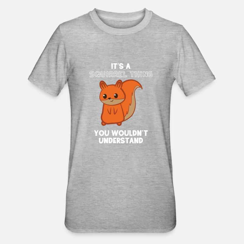 Squirrel - squirrel fan - squirrel - Unisex Polycotton T-Shirt - heather grey