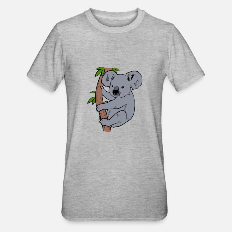Koala - T-shirt polycoton Unisexe - gris chiné