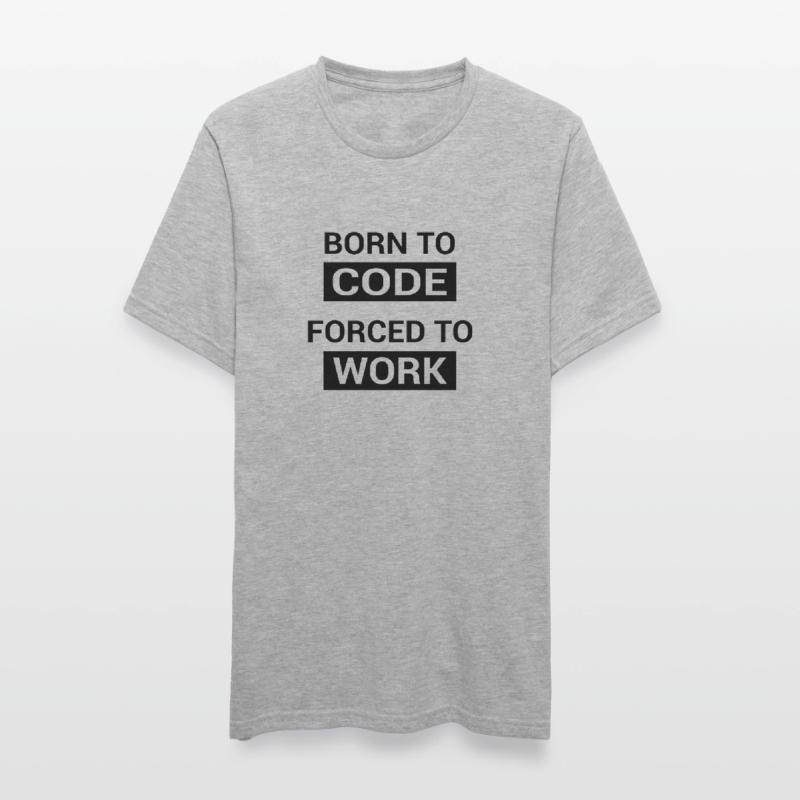 Programmeur né pour coder T-shirt polycoton Unisexe