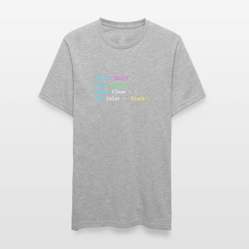 Conception SQL amusante pour les programmeurs sql, DBA, T-shirt polycoton Unisexe