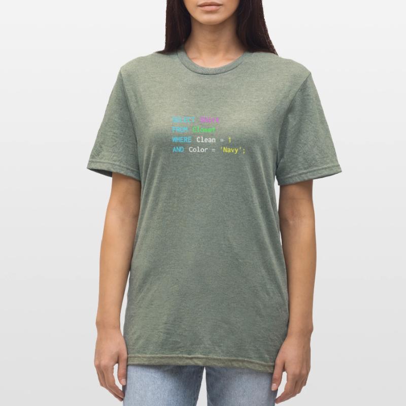 Lustiges SQL-Design für SQL-Programmierer, DBA, Unisex Polycotton T-Shirt