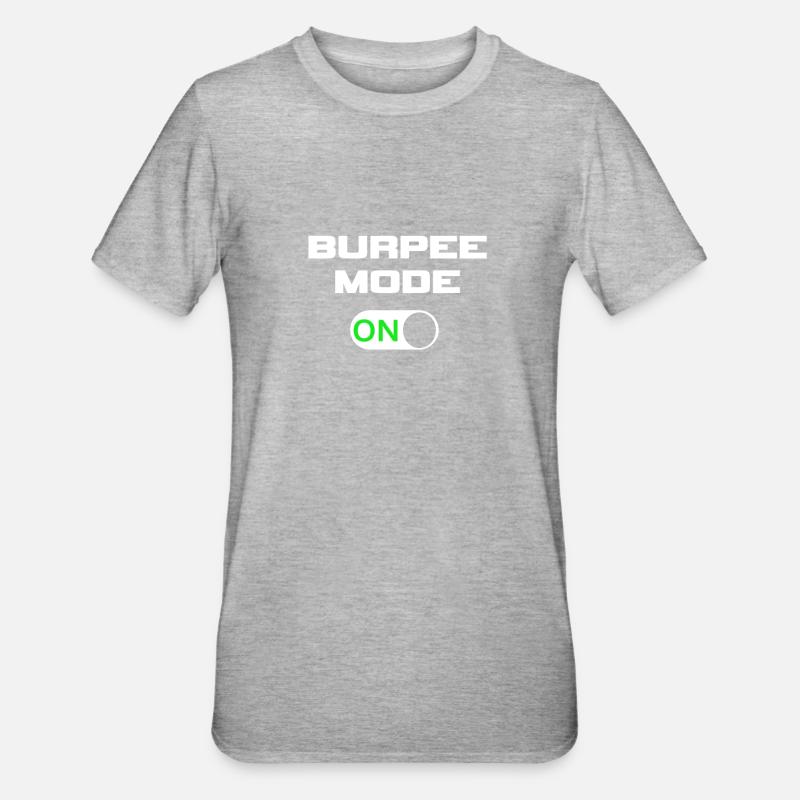 Mode Burpee sur ON - T-shirt polycoton Unisexe - gris chiné