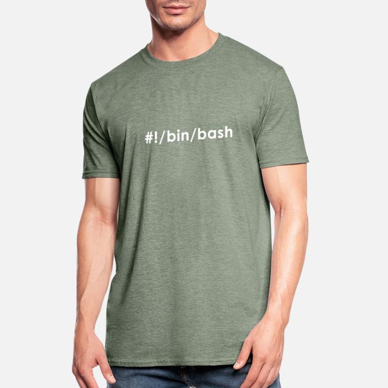 Programmeur Admin Devops Linux Bash T-shirt polycoton Unisexe