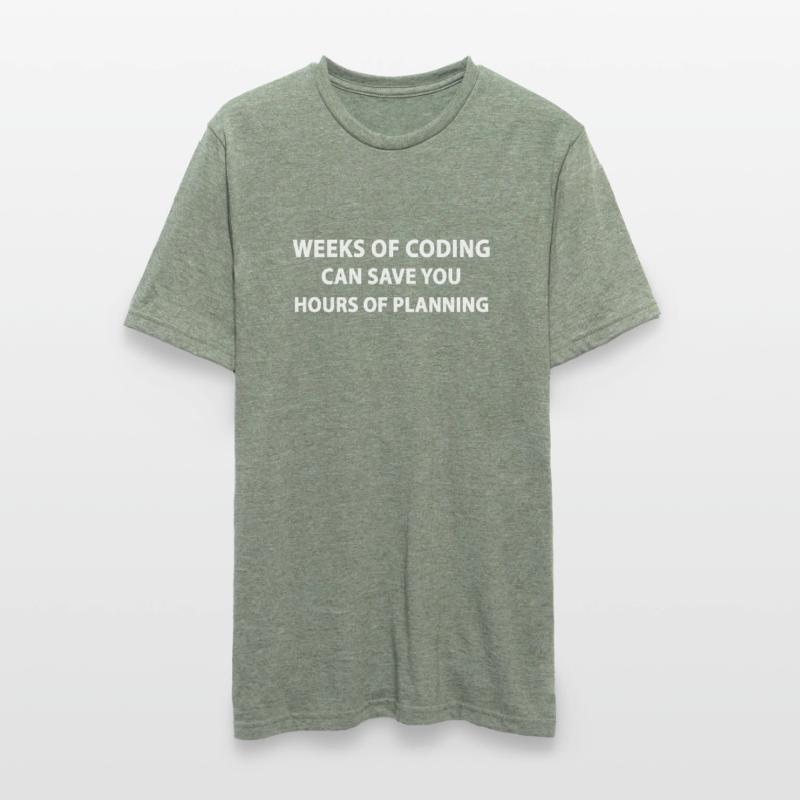 Funny Programmer Weeks Of Coding Funny Programmer Unisex Polycotton T-Shirt