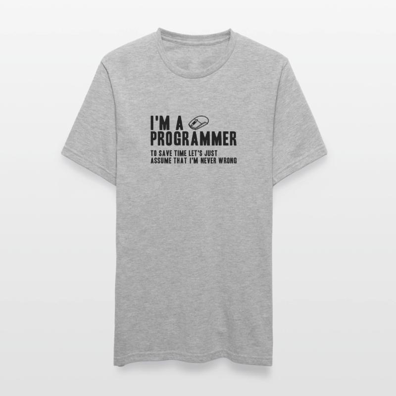 Cadeau pour programmeur Coding Programmer T-shirt polycoton Unisexe