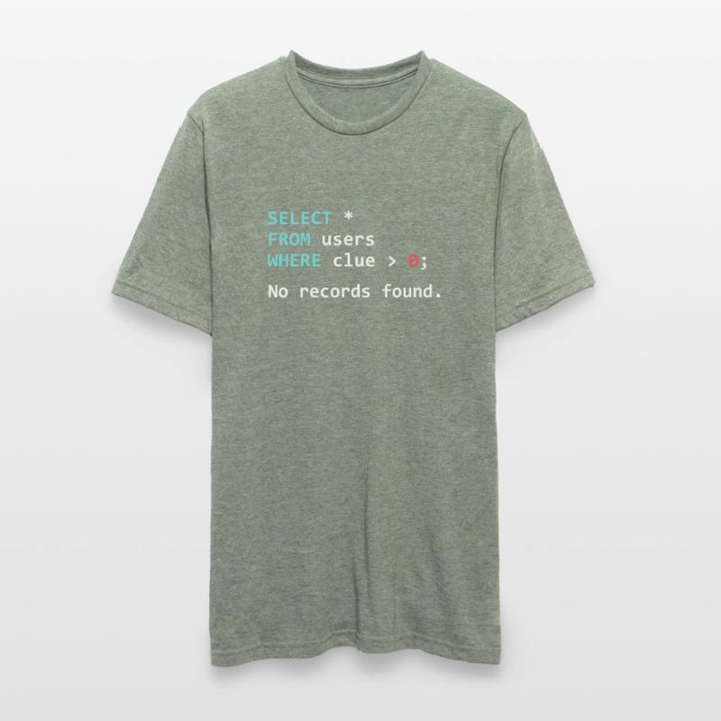 Lustiges Programmer Geschenk SQL Query Unisex Polycotton T-Shirt