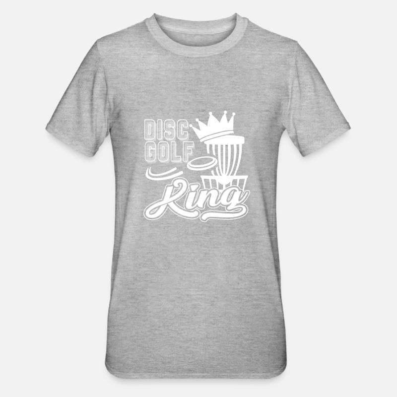 Disc Golf Disc Golf King - T-shirt polycoton Unisexe - gris chiné