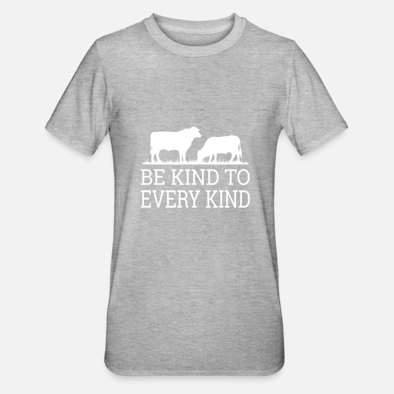 Végétalien végétalien végétalien - T-shirt polycoton Unisexe - gris chiné