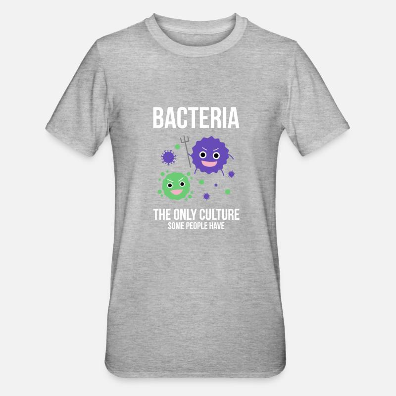 les bactéries - T-shirt polycoton Unisexe - gris chiné