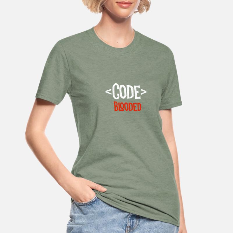 Chemise de développeur - Code Blooded - Coding Coder T-shirt polycoton Unisexe