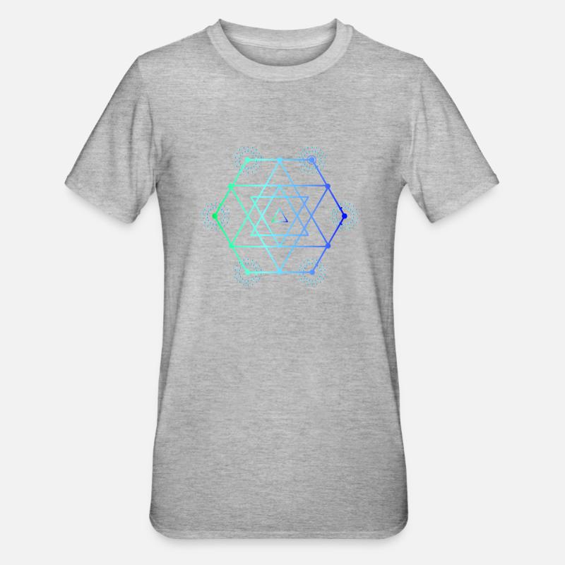 Geometry math math - Unisex Polycotton T-Shirt - heather grey