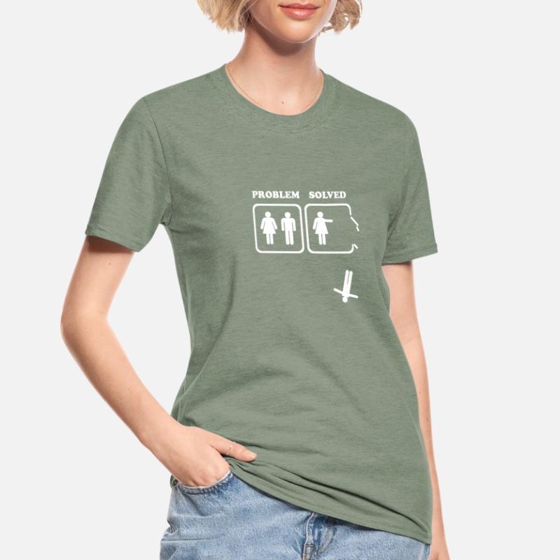 Problem Solved Single Divorced Ms. Exmann Unisex Polycotton T-Shirt