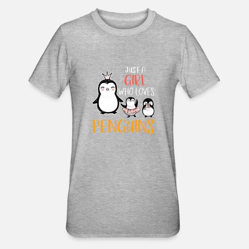 Fille de pingouin - T-shirt polycoton Unisexe - gris chiné