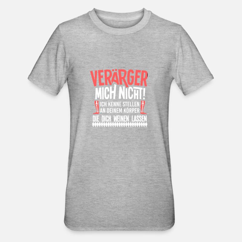 Don't upset me physio - Unisex Polycotton T-Shirt - heather grey