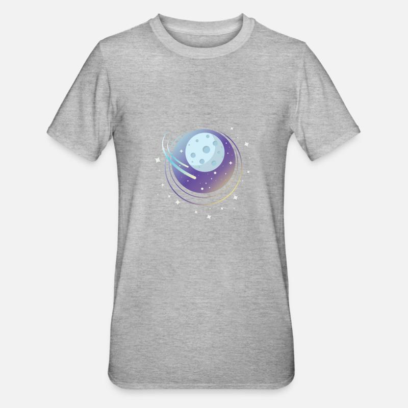 Conception de la comète - T-shirt polycoton Unisexe - gris chiné