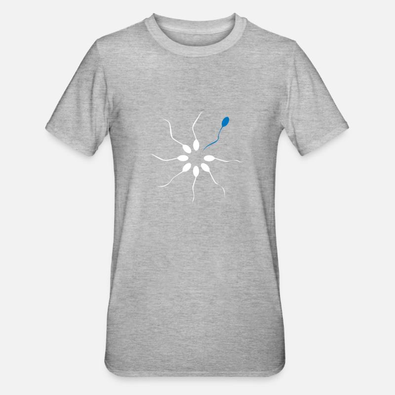 Soyez différent Soyez différent Sperme Sperme Spermling - T-shirt polycoton Unisexe - gris chiné