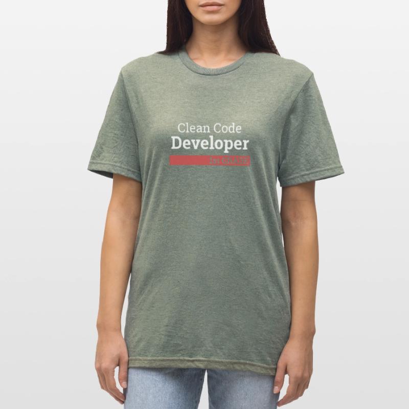 « Clean Code Developer second grade » | Programmer T-shirt polycoton Unisexe