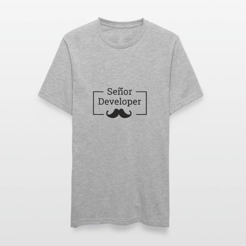"Senor Developer, Senior Developer" |Programmierer Unisex Polycotton T-Shirt