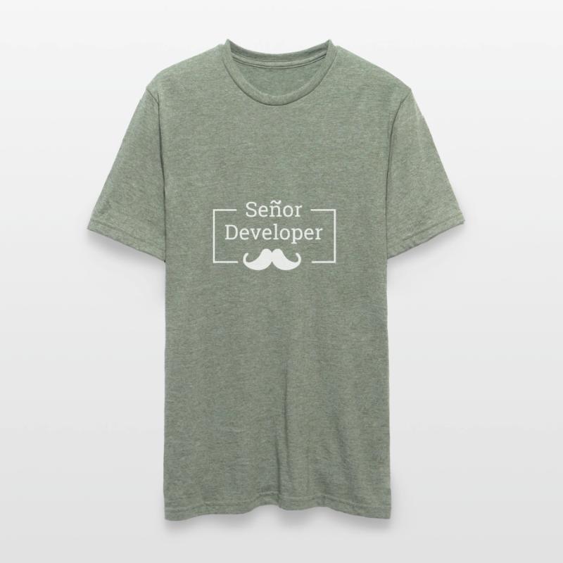 "Senor Developer, Senior Developer" |Programmierer Unisex Polycotton T-Shirt