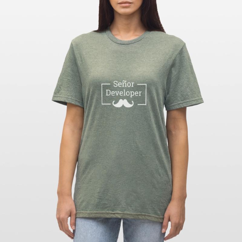"Senor Developer, Senior Developer" |Programmierer Unisex Polycotton T-Shirt