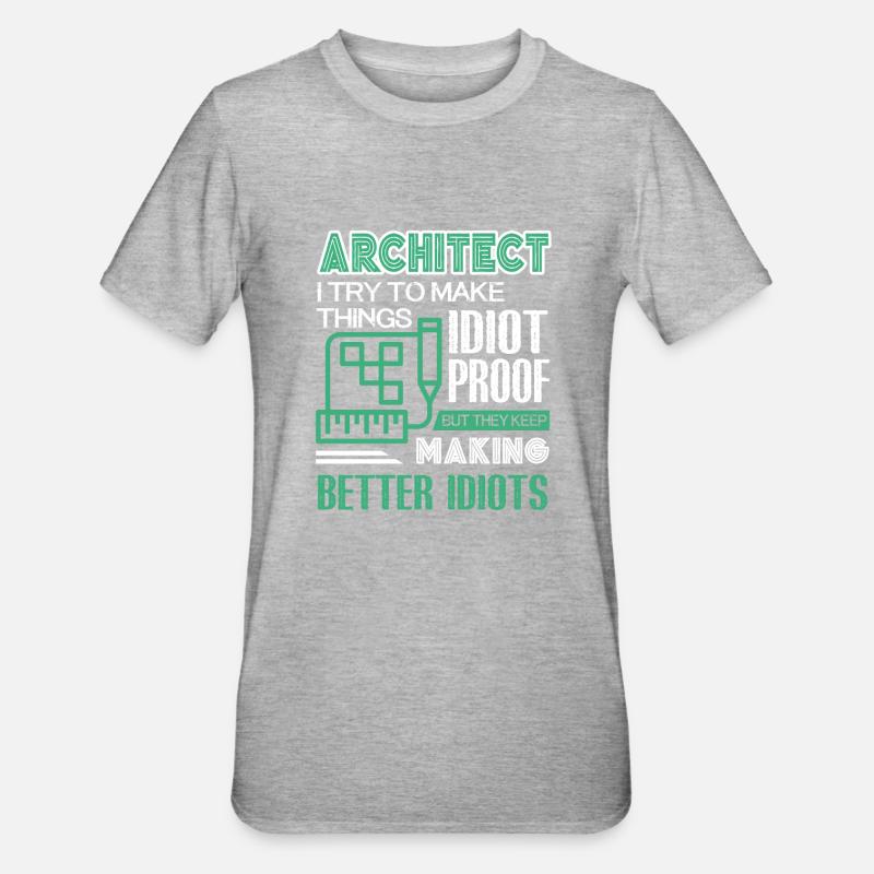 Architect I Am An Architect - Unisex Polycotton T-Shirt - heather grey